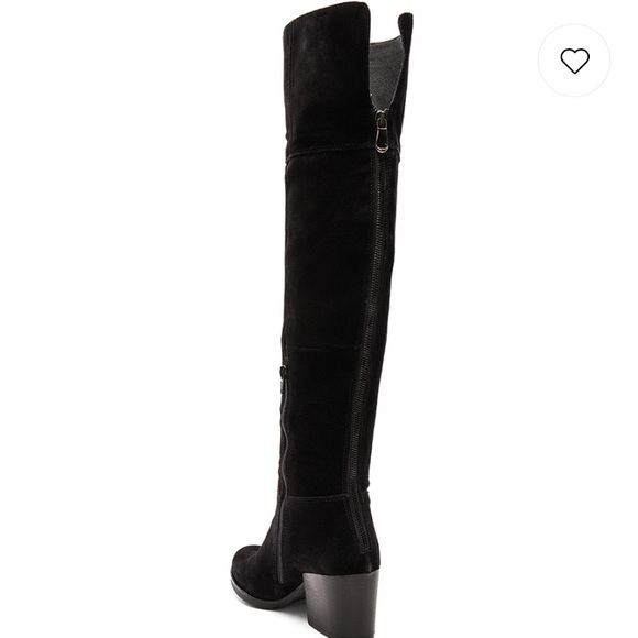 Steve Madden Orabela Black Suede Boots 